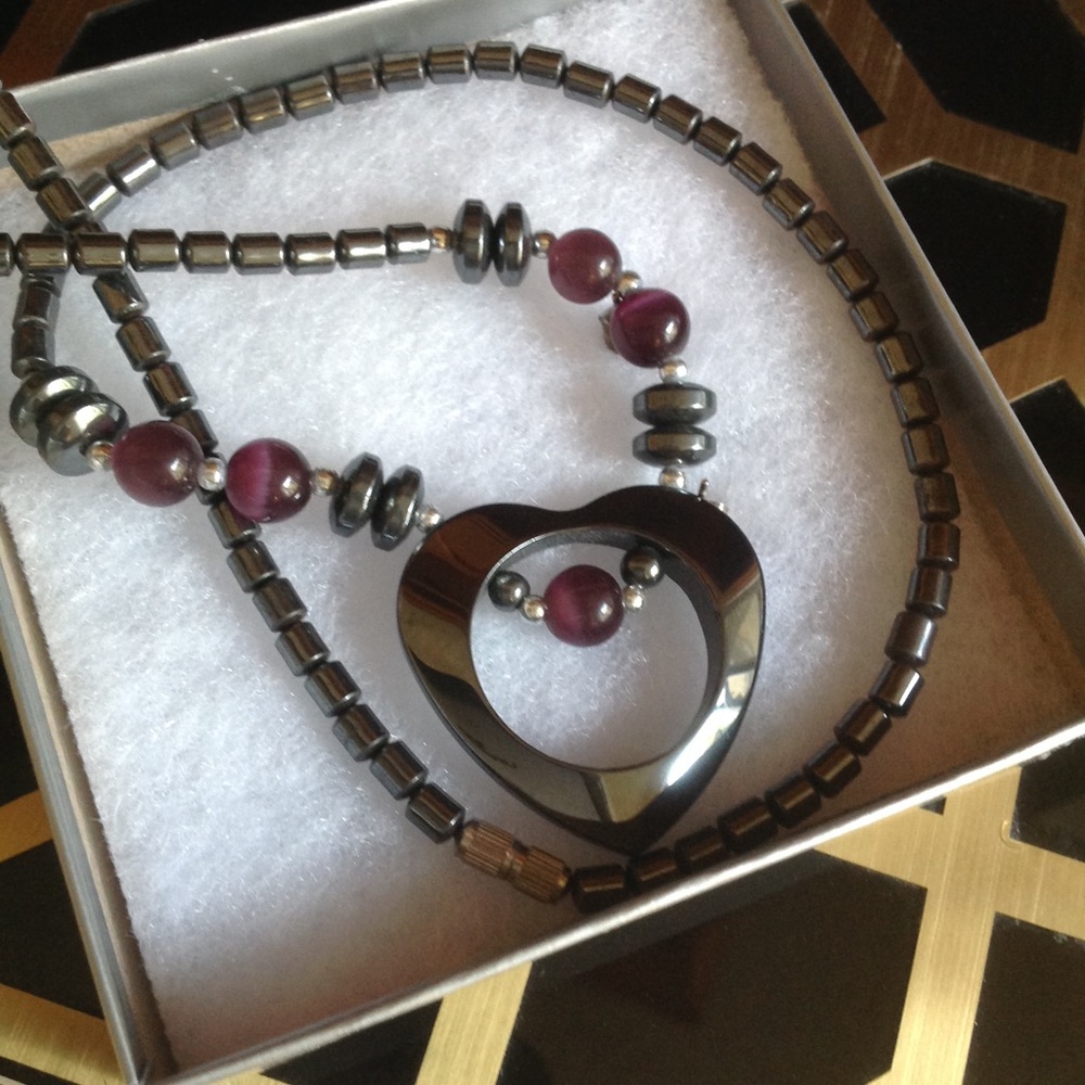 Beautiful metal heart necklace
